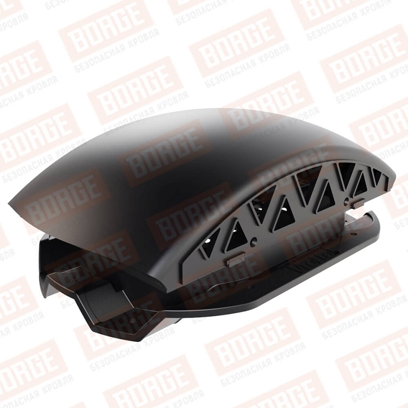 Вентилятор подкровельный Viotto, для профнастила С21, чёрный (RAL 9005). Черепаха