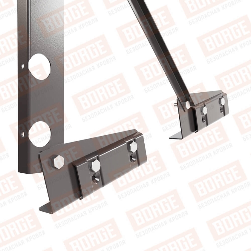 Ограждение декоративное NewLine H-60см, 3м, для фальцевой кровли, окрашенный (NL-805)