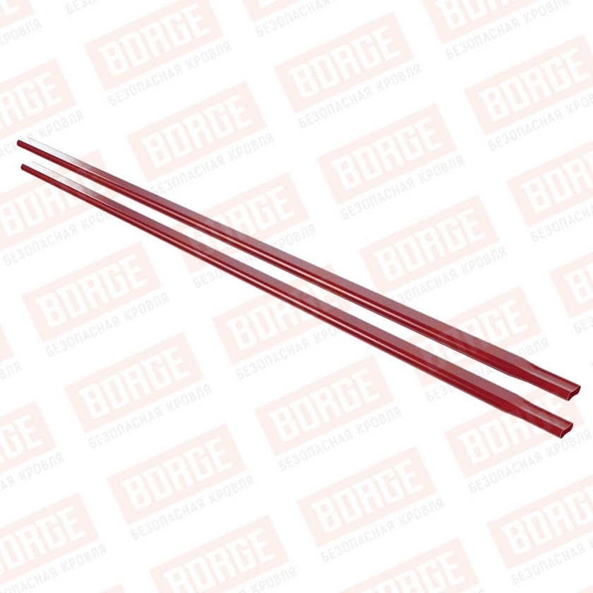 Труба снегозадержателя NewLine, 40x20х1500, рубиново-красный (RAL 3003)