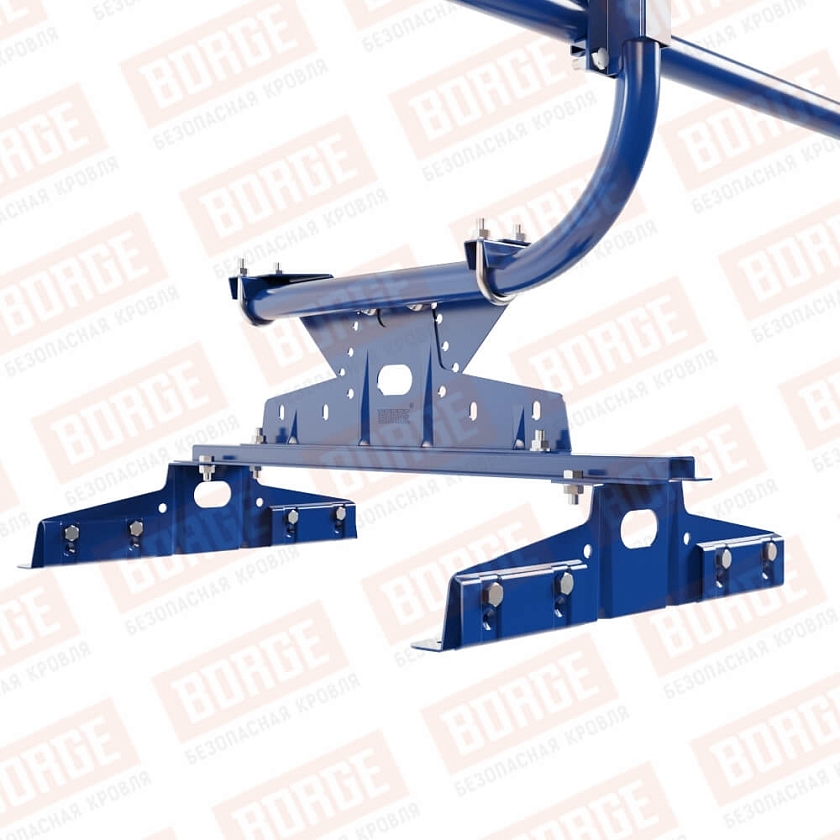 Ограждение кровельное BORGE H-60см, 3м, для параллельного фальца, сигнально-синий (RAL 5005)