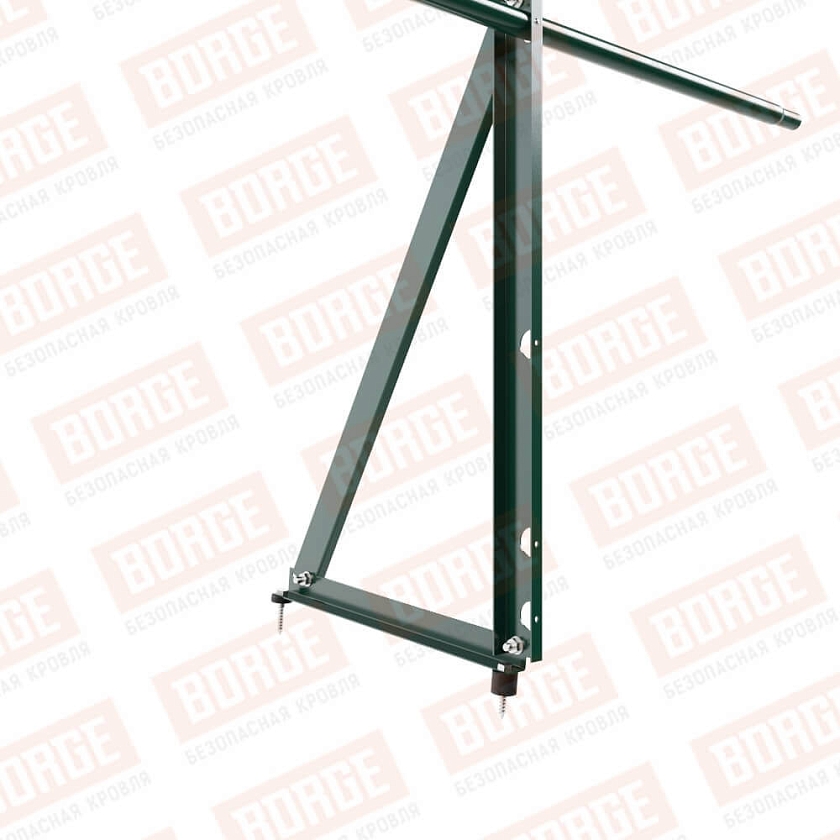 Ограждение кровельное Русский Рубеж H-90см, 3м, зеленый мох (RAL 6005)