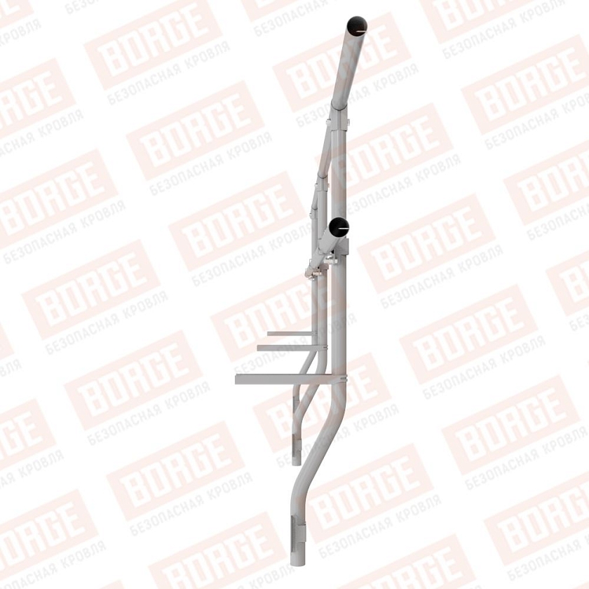 Ограждение парапетное BORGE H-60см, 3м, сигнально-серый (RAL 7004)