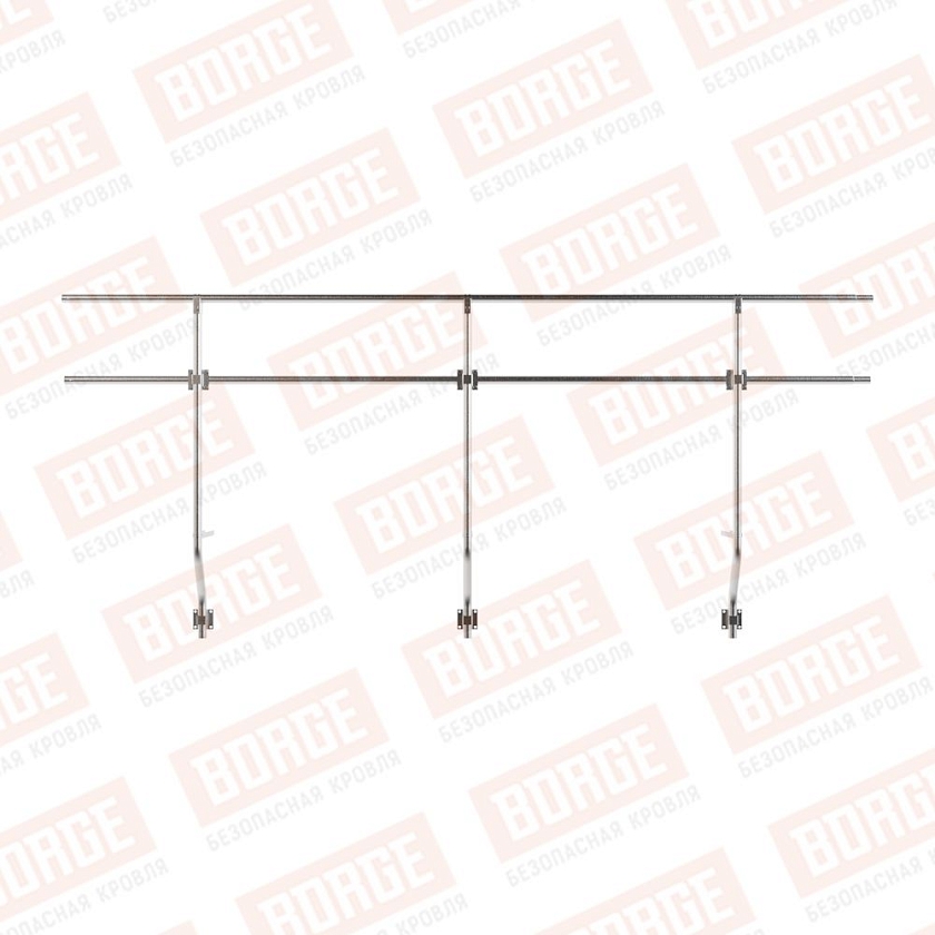 Ограждение парапетное BORGE H-90 см, 3м, цинк