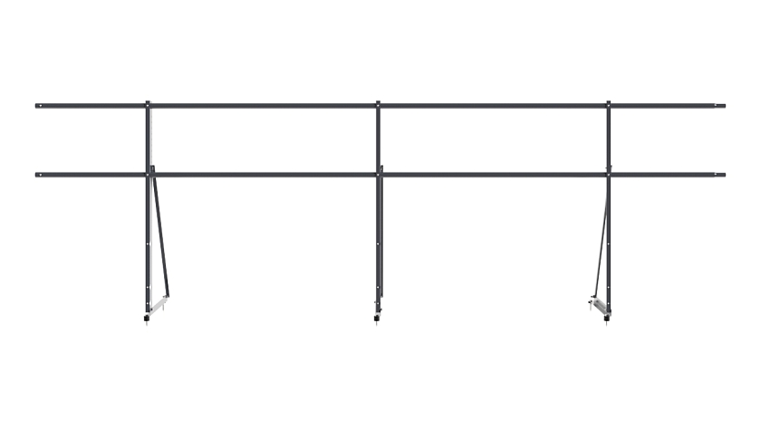 Ограждение кровельное NewLine H-90см, 3м, серый графит (RAL 7024)