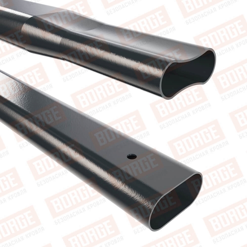 Труба снегозадержателя NewLine 40x20x3000, антрацитово-серый (RAL 7016)