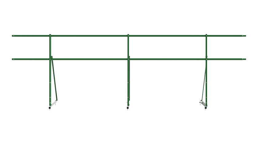 Ограждение кровельное NewLine H-90см, 3м, лиственно-зеленый (RAL 6002)