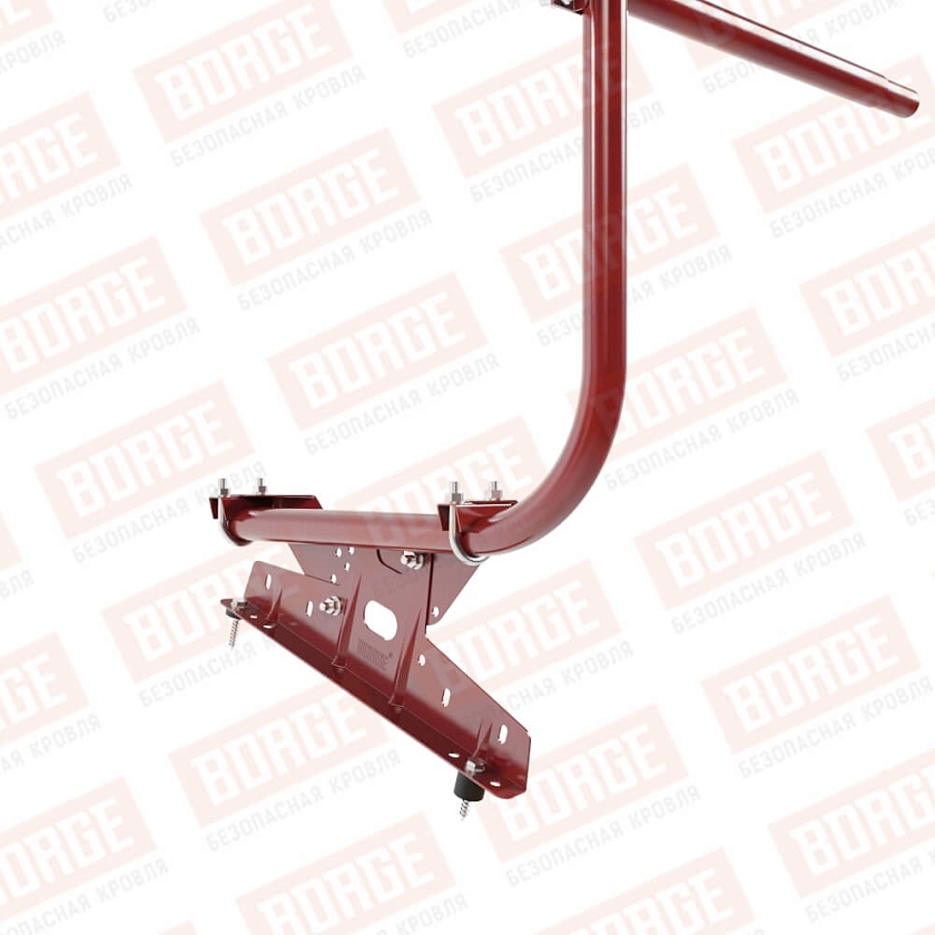 Ограждение кровельное BORGE H-90см, 3м, коричнево-красный (RAL 3011)