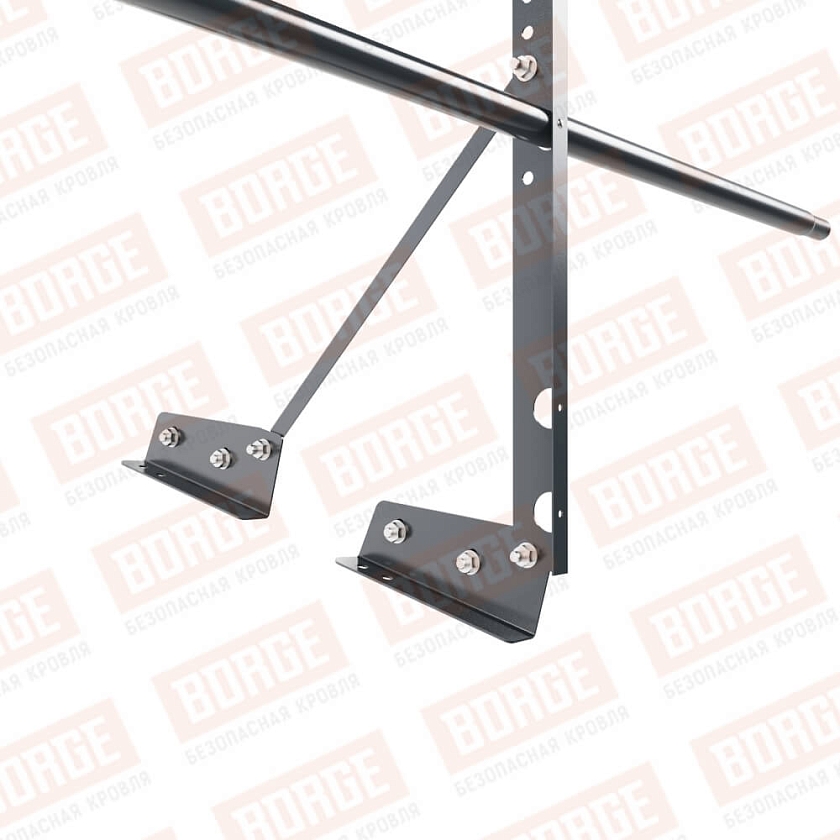 Ограждение декоративное NewLine H-60см, 3м, для фальцевой кровли, антрацитово-серый (RAL 7016)