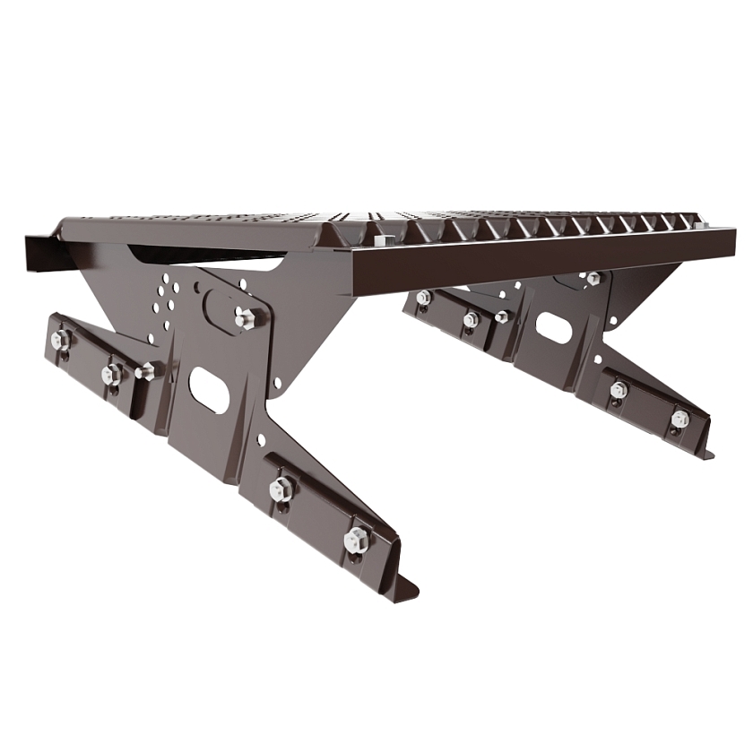 Ступень кровельная BORGE, для фальцевой кровли, коричневый шоколад (RAL 8017)