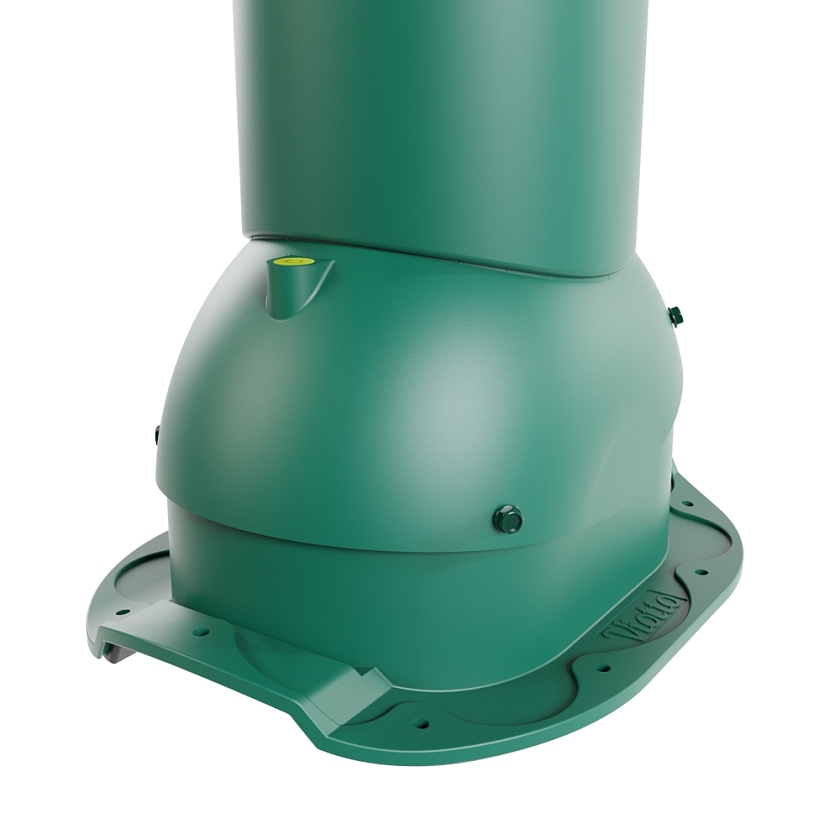 Роторная вентиляция Viotto, для МЧ Адаманте, d-125мм, неутепленная, зелёный мох (RAL 6005)
