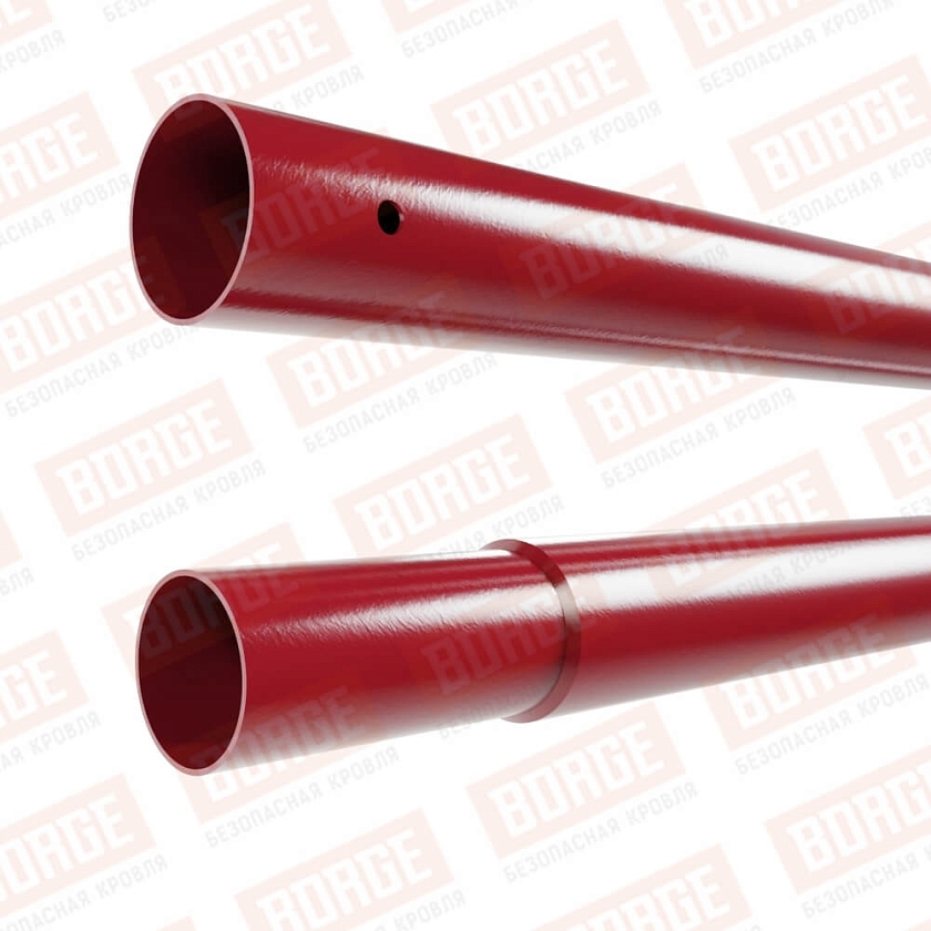 Труба NewLine D-25мм, 1,5м, рубиново-красный (RAL 3003)