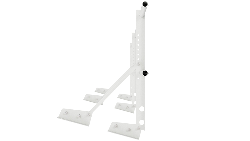 Ограждение кровельное NewLine H-60см, 3м, для фальцевой кровли, сигнально-белый (RAL 9003)