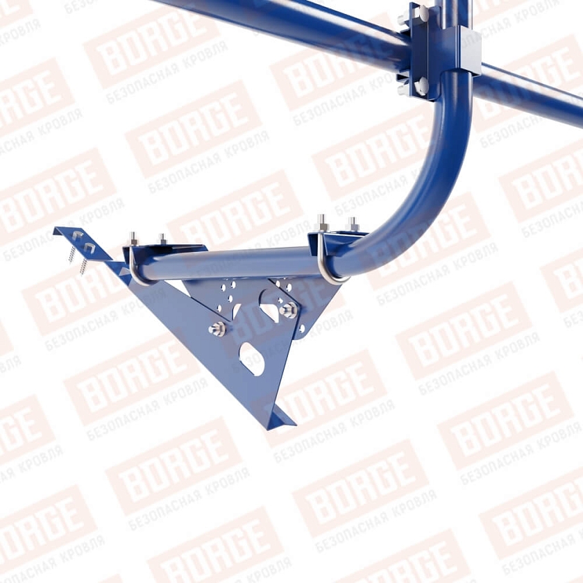 Ограждение кровельное BORGE H-60см, 3м, для черепичной кровли, сигнально-синий (RAL 5005)