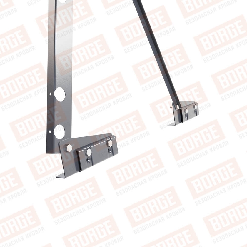 Ограждение декоративное NewLine H-90см, 3м, для фальцевой кровли, серый графит (RAL 7024)