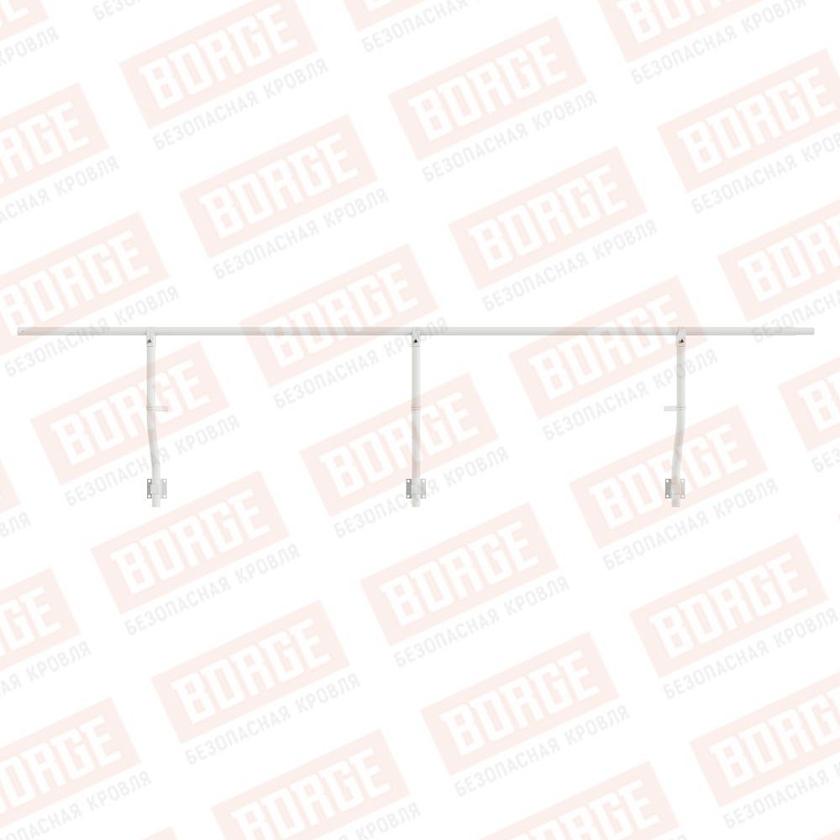 Ограждение парапетное BORGE H-30см, 3м, сигнально-белый (RAL 9003)