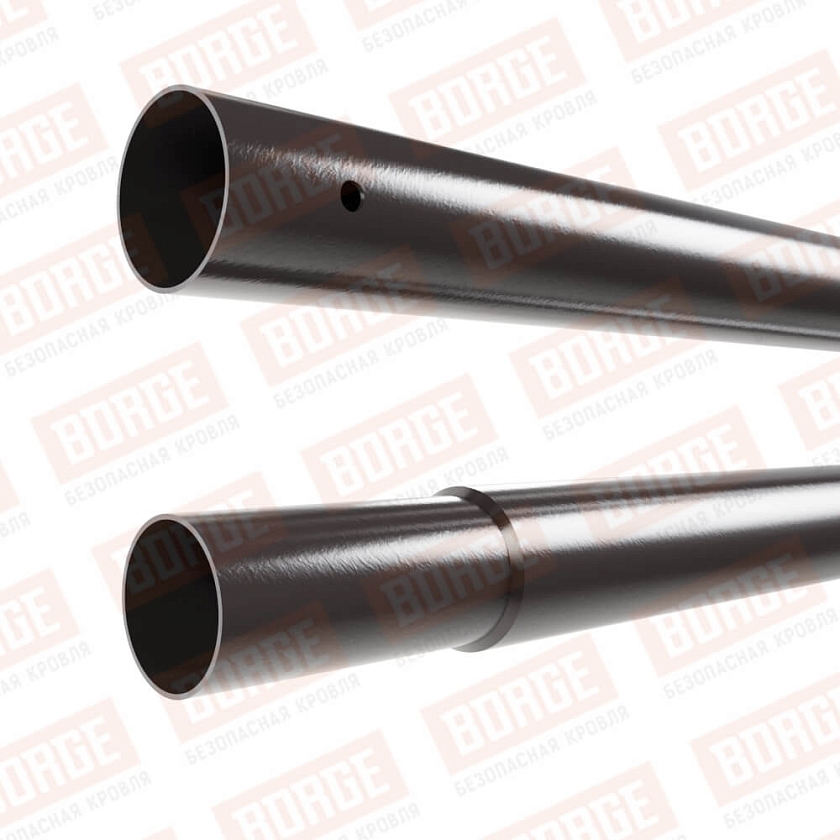 Труба NewLine D-25мм, 3м, серо-коричневый  (RR 32)