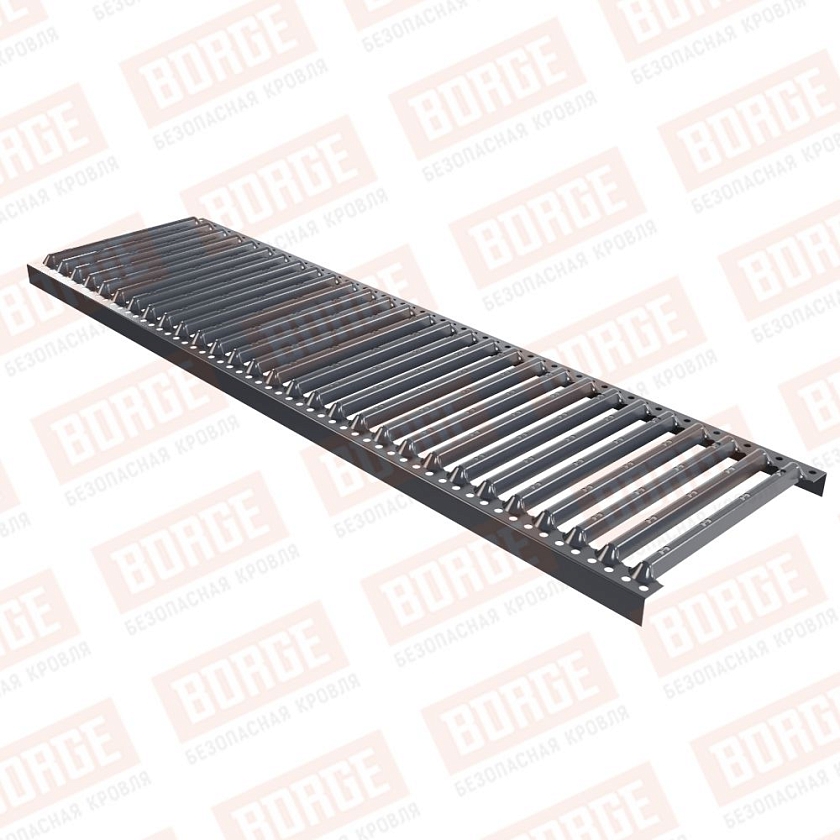 Платформа переходного мостика Русский Рубеж 1,25м, серый графит (RAL 7024)