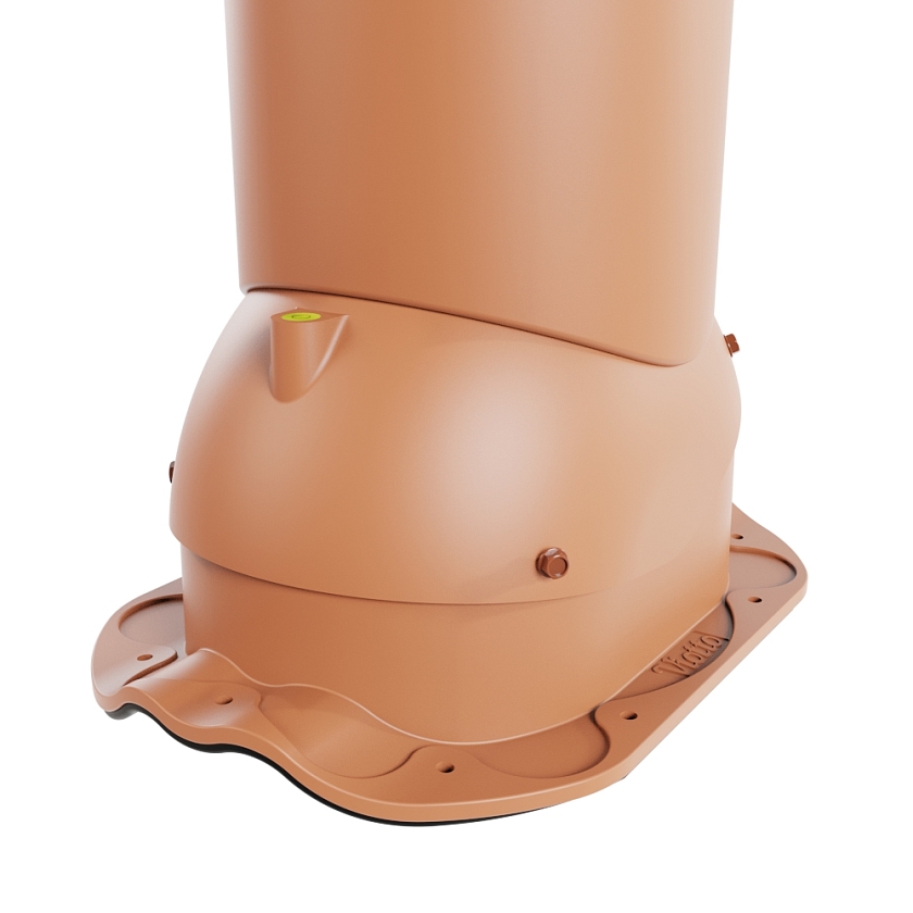 Роторная вентиляция Viotto, для МЧ Финнера, d-150мм, утепленная, терракотовый (RAL 8004)