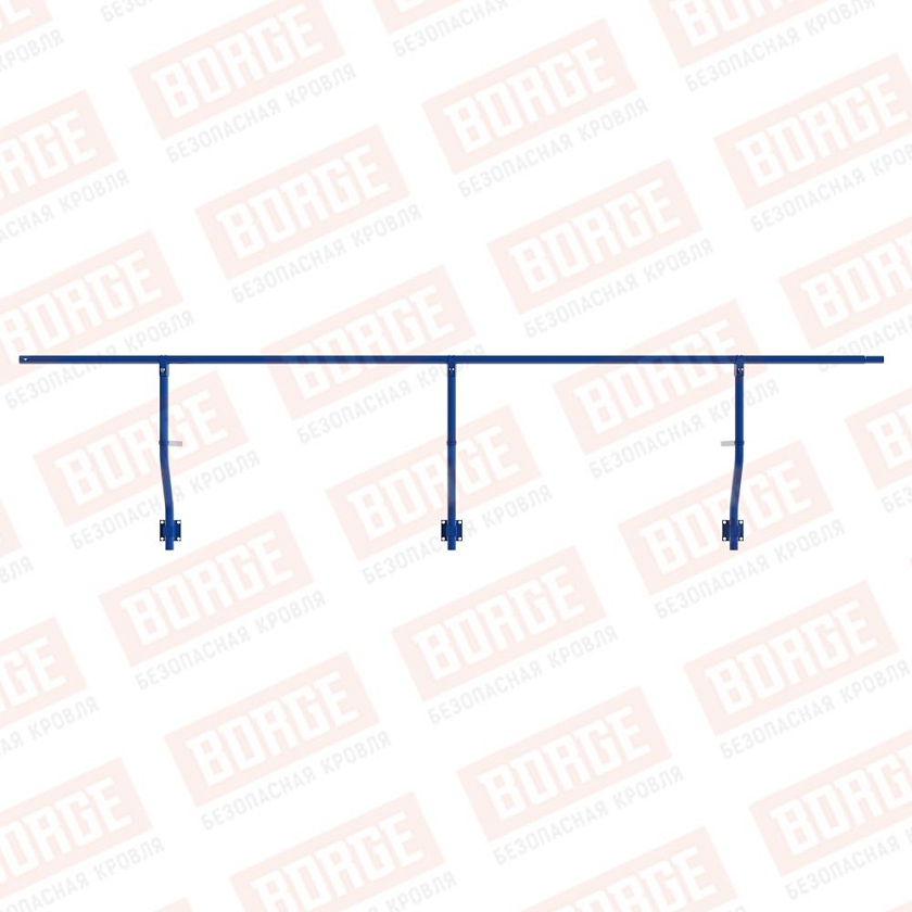 Ограждение парапетное BORGE H-30см, 3м, сигнально-синий (RAL 5005)