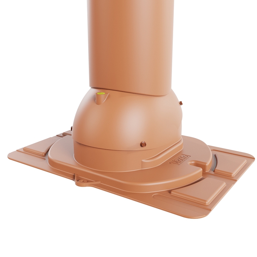 Роторная вентиляция Viotto Turbo, U01 D125мм, неутепленная, терракотовый (RAL 8004)