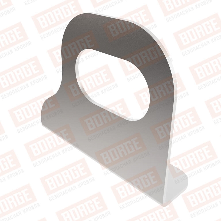 Кронштейн снегозадержателя однотрубчатого BORGE, цинк