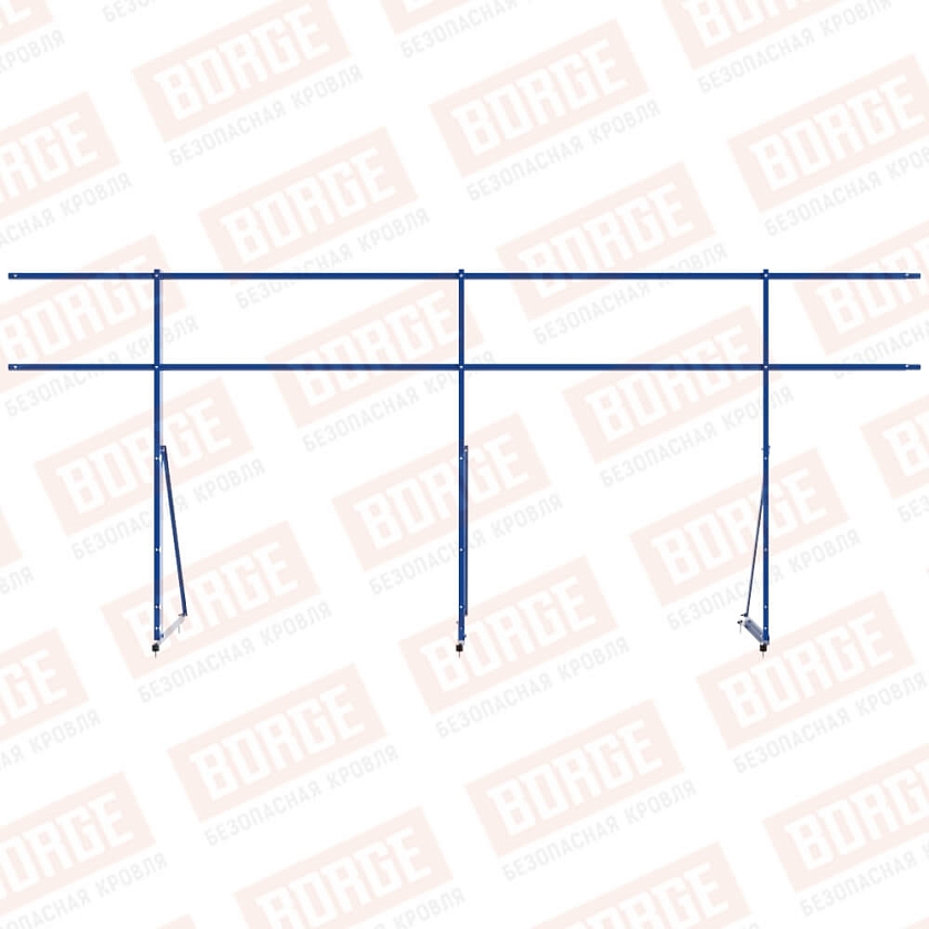 Ограждение декоративное NewLine H-120см, 3м, сигнально-синий (RAL 5005)