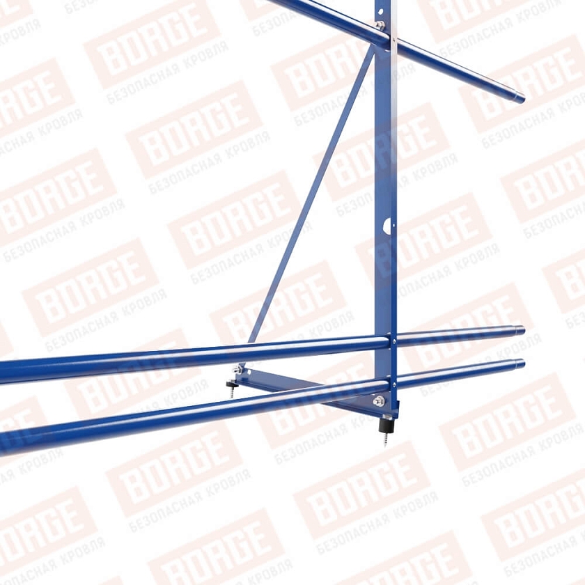 Ограждение декоративное NewLine H-90см, 3м, сигнально-синий (RAL 5005), с двумя доп. трубами