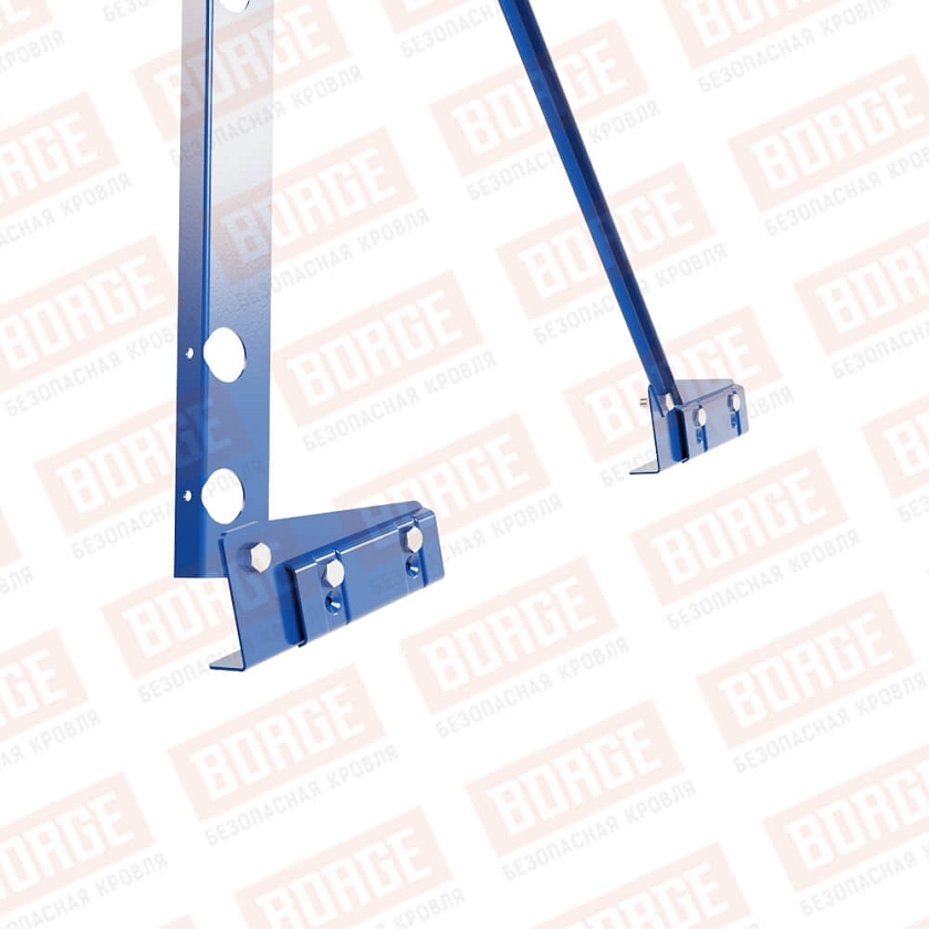 Ограждение декоративное NewLine H-90см, 3м, для фальцевой кровли, сигнально-синий (RAL 5005)