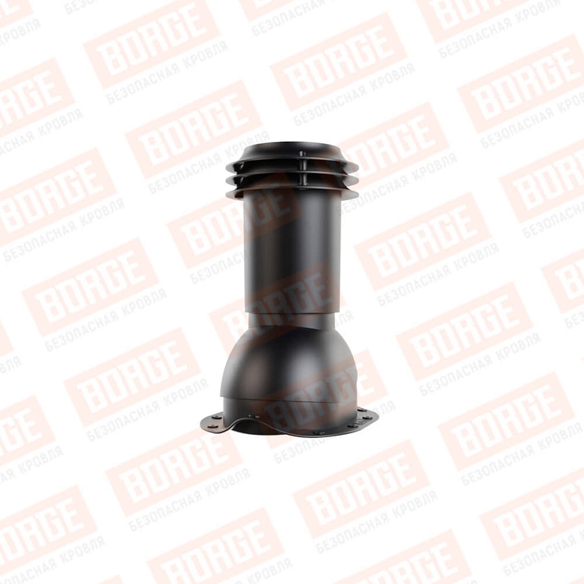 Выход вентиляции канализации Viotto, для МЧ Монтеррей, чёрный (RAL 9005)