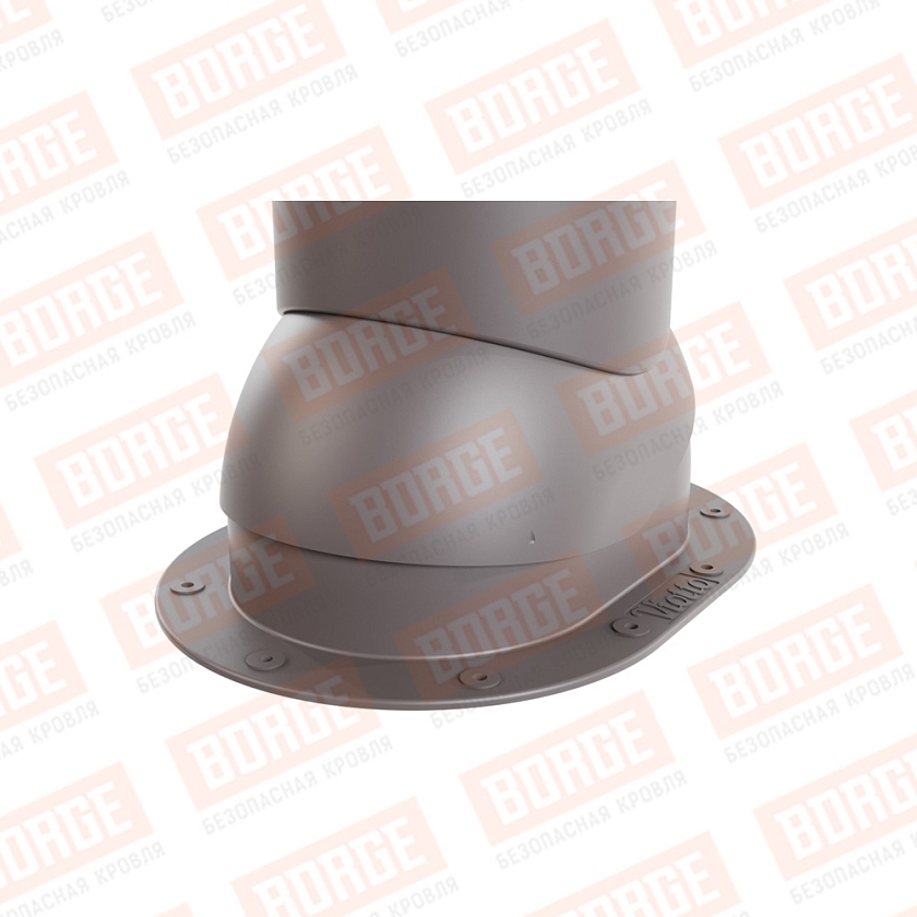 Роторная вентиляция Viotto, для готовой мягкой и фальцевой кровли, d-150мм, неутепленная, серо-коричневый (RAL 8019)