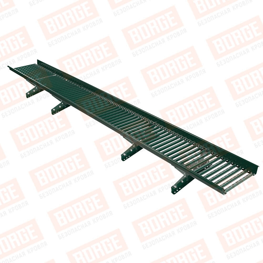 Мостик переходной BORGE 3м, для фальцевой кровли, зеленый мох (RAL 6005)