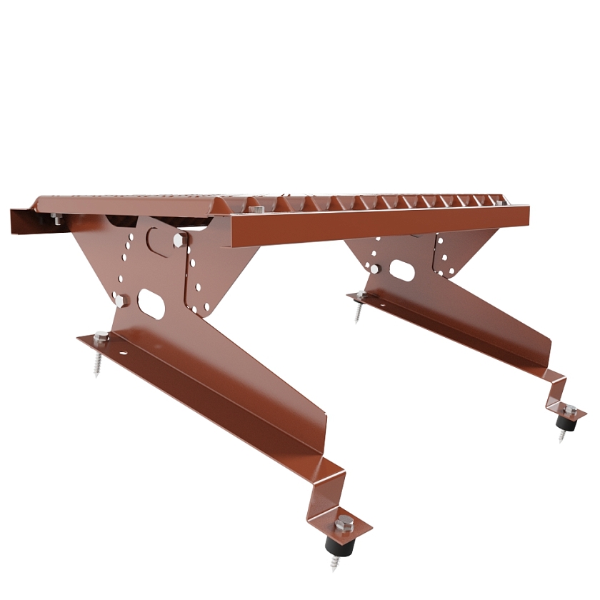 Ступень кровельная BORGE, для МЧ с высокой ступенькой, терракотовый  (RAL 8004), 350мм