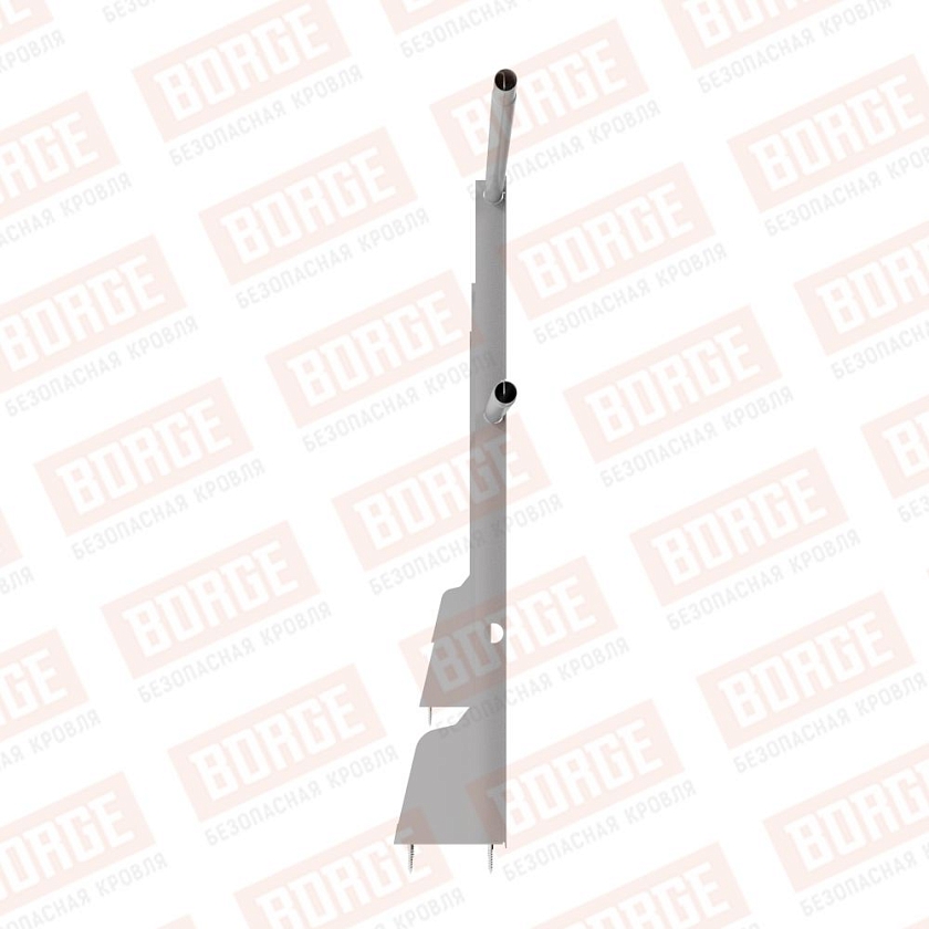 Ограждение плоских кровель NewLine Н-90, 3м, верхнее крепление, сигнально-серый (RAL 7004)