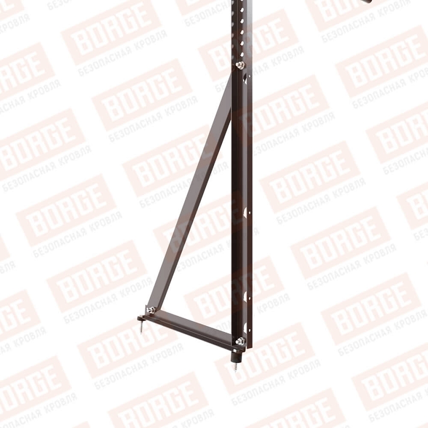 Ограждение кровельное Русский Рубеж H-120см, 3м, окрашенный (NL-807)