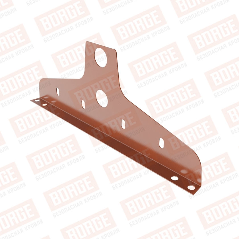 Универсальный кронштейн NewLine, D-25мм, терракотовый (RAL 8004)