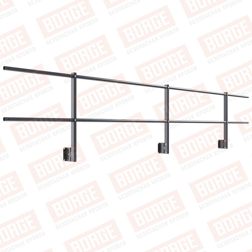 Ограждение парапетное NewLine H-60см, 3м, серый графит (RAL 7024)