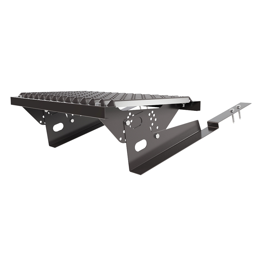 Ступень кровельная BORGE, для композитной кровли, серо-коричневый (RAL 8019)