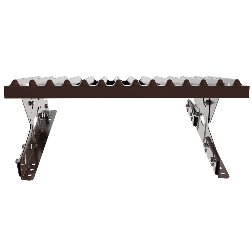 Ступень кровельная BORGE, для фальцевой кровли, коричневый шоколад (RAL 8017)