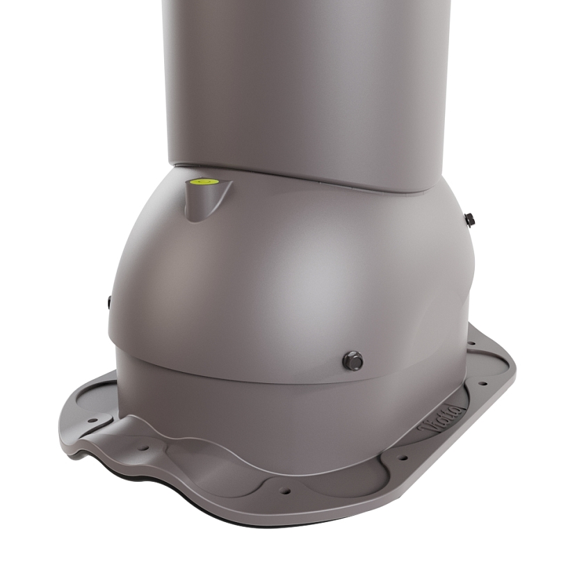 Роторная вентиляция Viotto, для МЧ Финнера, d-125мм, утепленная, серо-коричневый (RAL 8019)