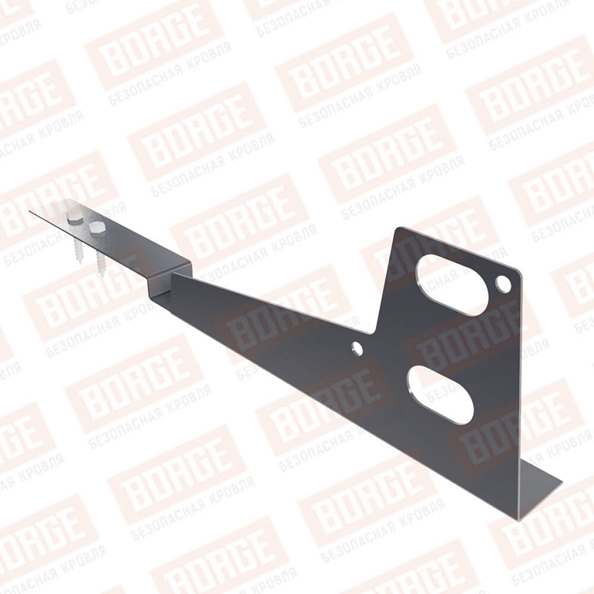 Универсальный кронштейн BORGE, для композитной черепицы, оцинк., серый графит (RAL 7024 Matt)