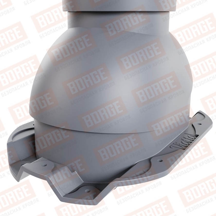 Выход вентиляции канализации Viotto, для профнастила С21, серый графит (RAL 7024)