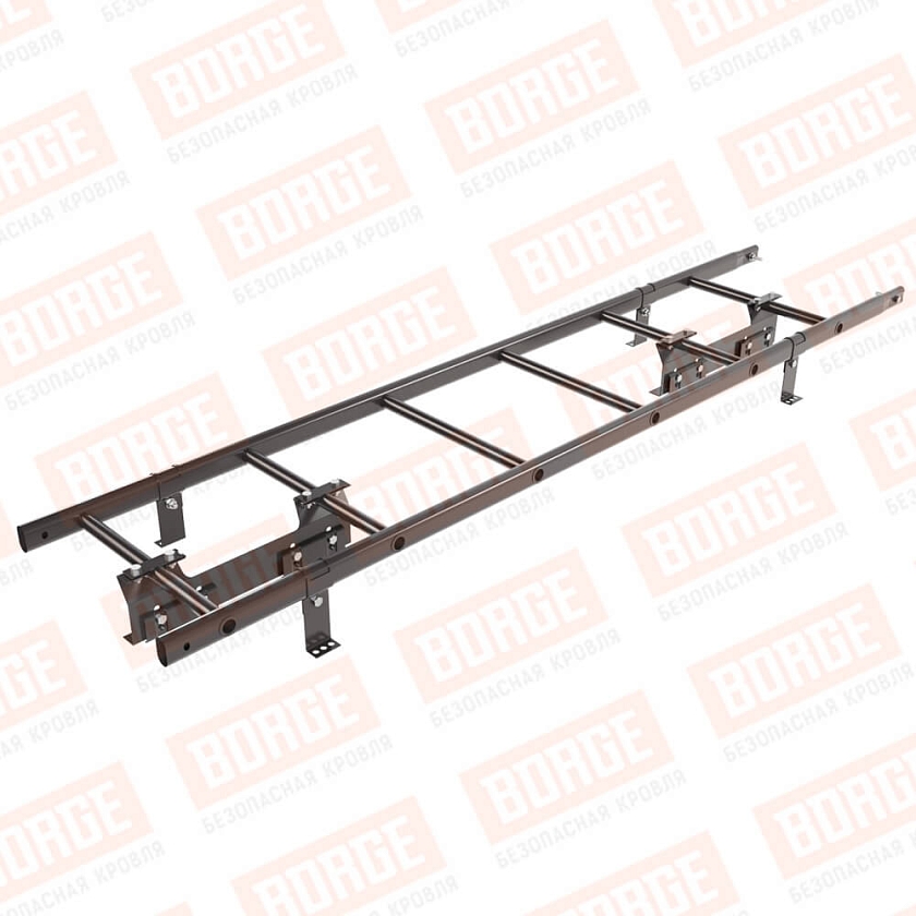 Комплект лестница кровельная BORGE 1,8м, для фальцевой кровли, окрашенный (NL-805)