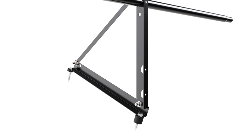 Ограждение кровельное NewLine H-60см, 3м, чёрный (RAL 9005)