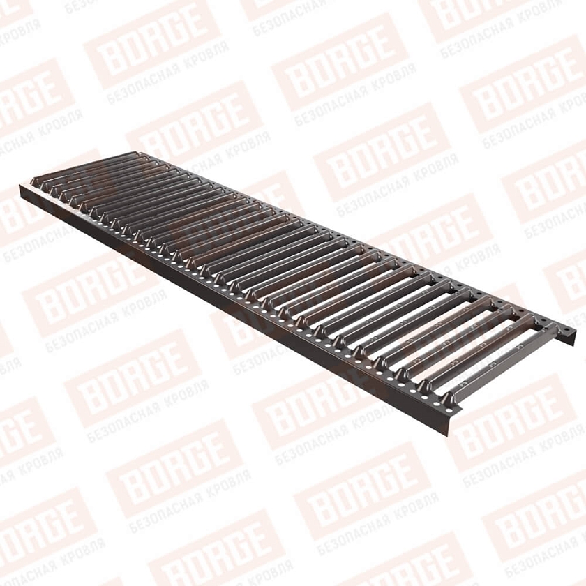 Платформа переходного мостика Русский Рубеж 1,25м, серо-коричневый (RAL 8019)