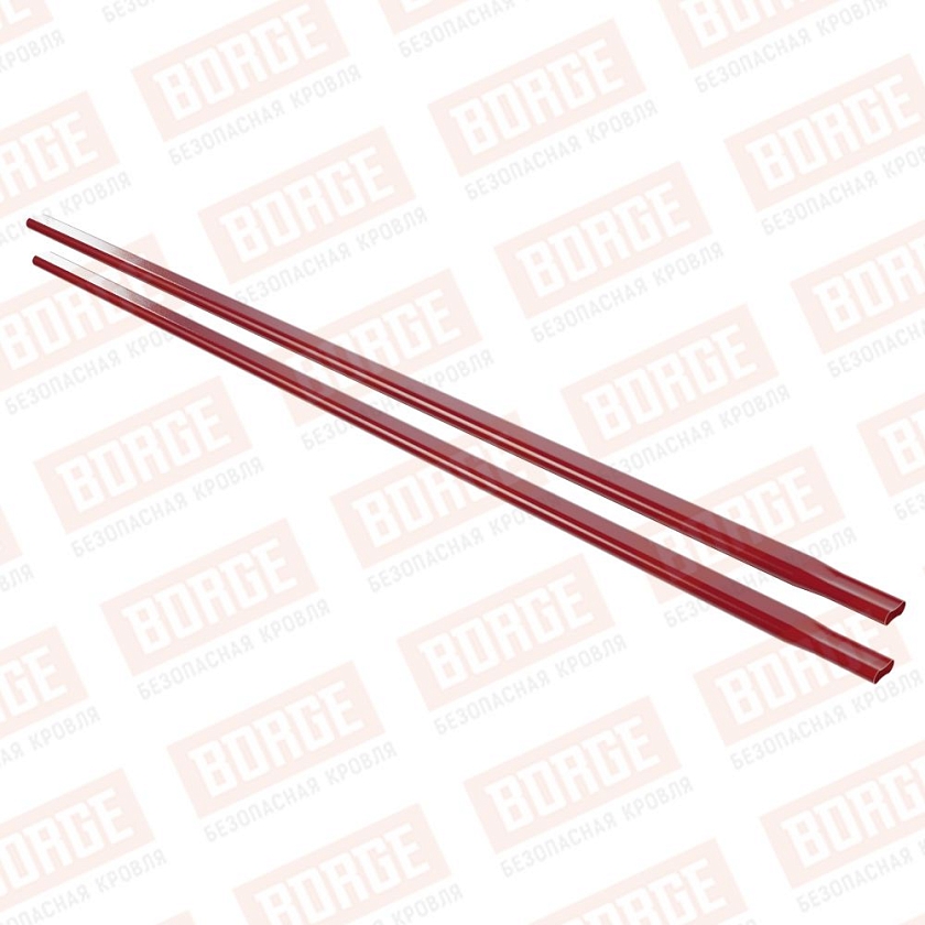 Труба снегозадержателя Русский Рубеж 40х20х1500, рубиново-красный (RAL 3003)