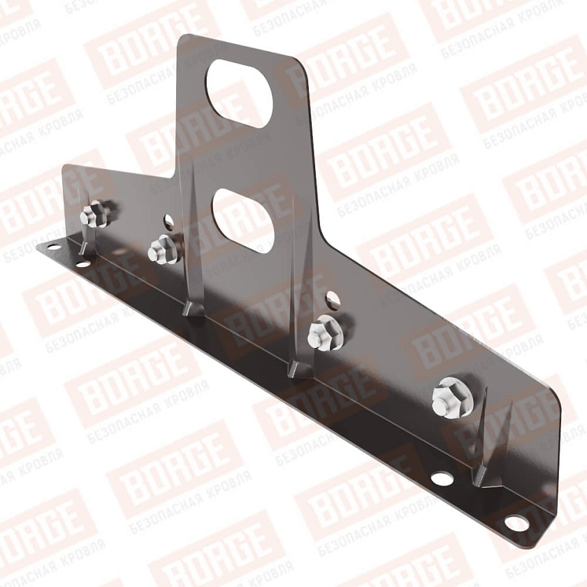 Универсальный кронштейн Русский Рубеж 25х45мм, оцинк., серо-коричневый (RAL 8019)