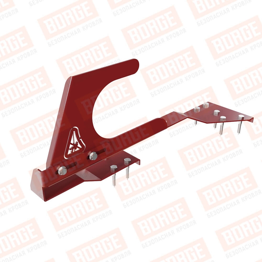 Крюк безопасности BORGE, для черепичной кровли, коричнево-красный (RAL 3011)