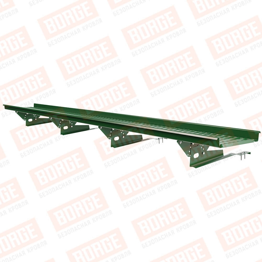 Мостик переходной BORGE 3м, для черепичной кровли, лиственно-зеленый (RAL 6002)