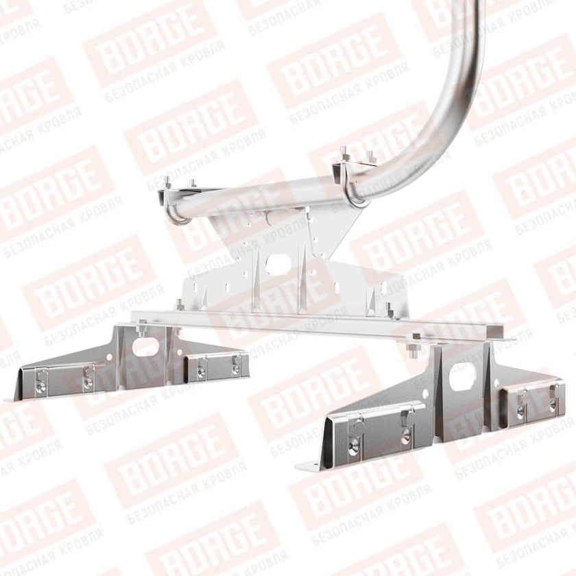 Ограждение кровельное BORGE H-120см, 3м, для параллельного фальца, цинк