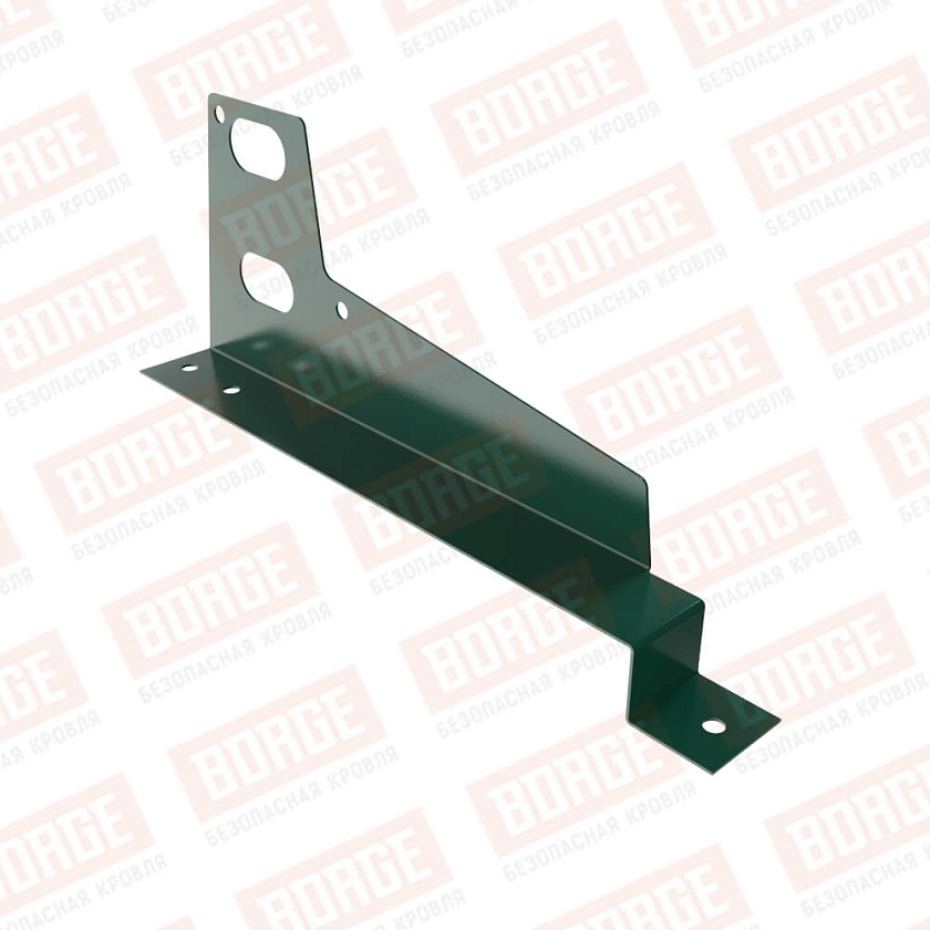 Универсальный кронштейн Русский Рубеж, оцинк., для МЧ с выс. ступен., зеленый мох (RAL 6005), 350мм